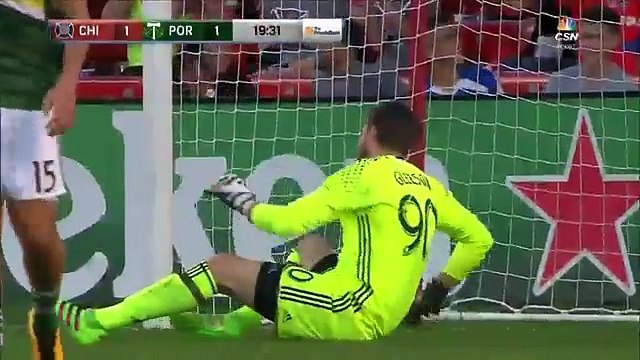 David Accam Goal - Chicago Fire 1-1 Portland Timbers - 28-05-2016 MLS