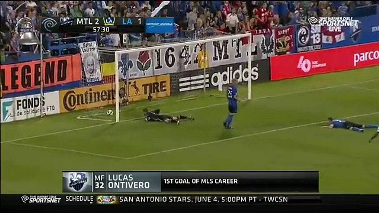 Mike Magee Goal - Montreal Impact 2-2 LA Galaxy  - 28-05-2016 MLS