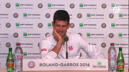 Roland Garros 2016 - Press conference- Djokovic_R3