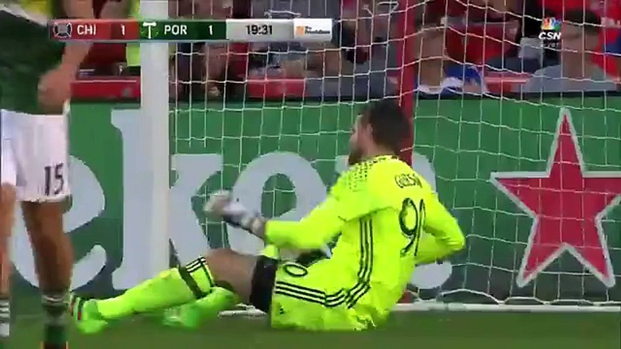 David Accam Goal - Chicago Fire 1-1 Portland Timbers - 28-05-2016 M