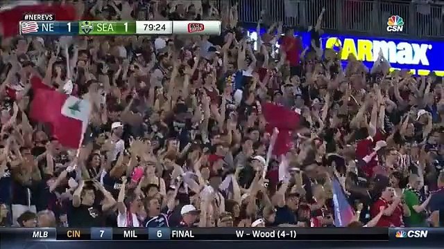 Femi Hollinger-Janzen Goal - New England Revolution 2-1 Seattle Sounders FC - 28-05-2016 MLS