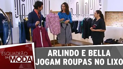 Arlindo e Isabella jogam roupas de Micaella no Lixo