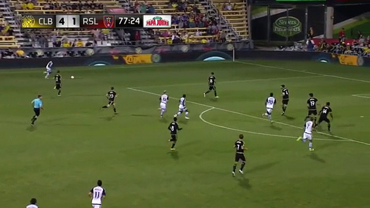 Jordan Allen  Goal - Columbus Crew SC 4-2 Real Salt Lake  - 28-05-2016 MLS