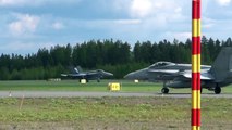 U.S. & Finnish Air Force aircrafts at Kuopio airport (Finland)