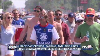 Track officials say to expect big crowds and log lines Sunday