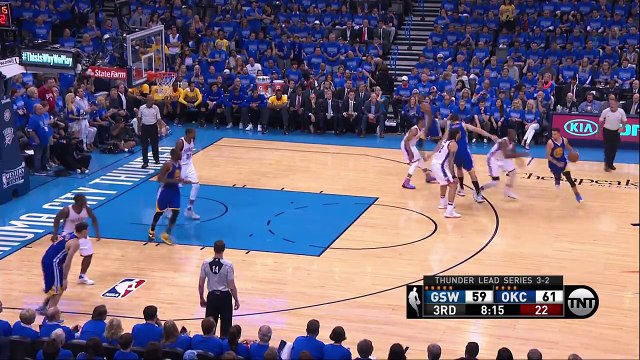 Stephen Curry Quick Catch & Shoot Warriors vs Thunder Game 6 May 28, 2016 2016 NBA Playoffs