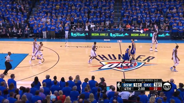 Klay Thompson's Clutch 3-Pointer Warriors vs Thunder Game 6 May 28, 2016 2016 NBA Playoffs