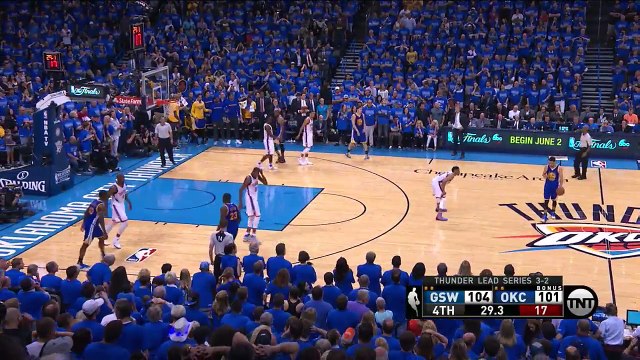 Stephen Curry Seals the Win Warriors vs Thunder Game 6 May 28, 2016 2016 NBA Playoffs