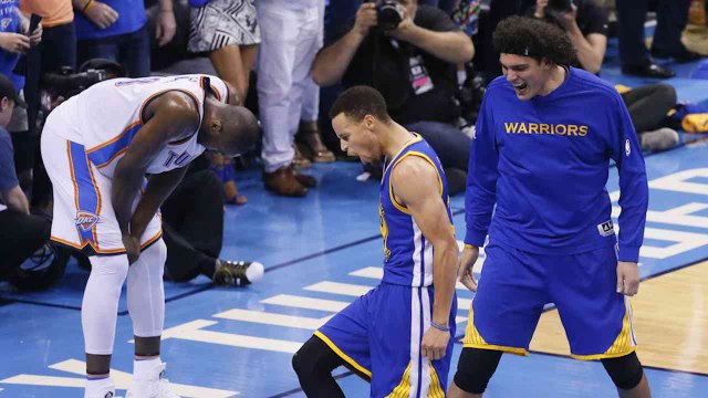 Thompson, Curry Save Warriors Season