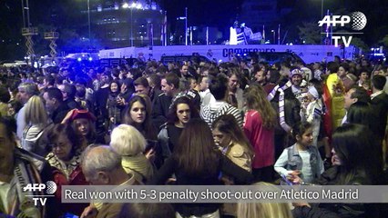 Fans celebrate Real Madrid's 11th Champions League title