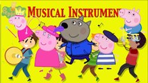Finger Family Peppa Pig Musical Instruments Nursery Rhymes For Children Kids Songs video snippet