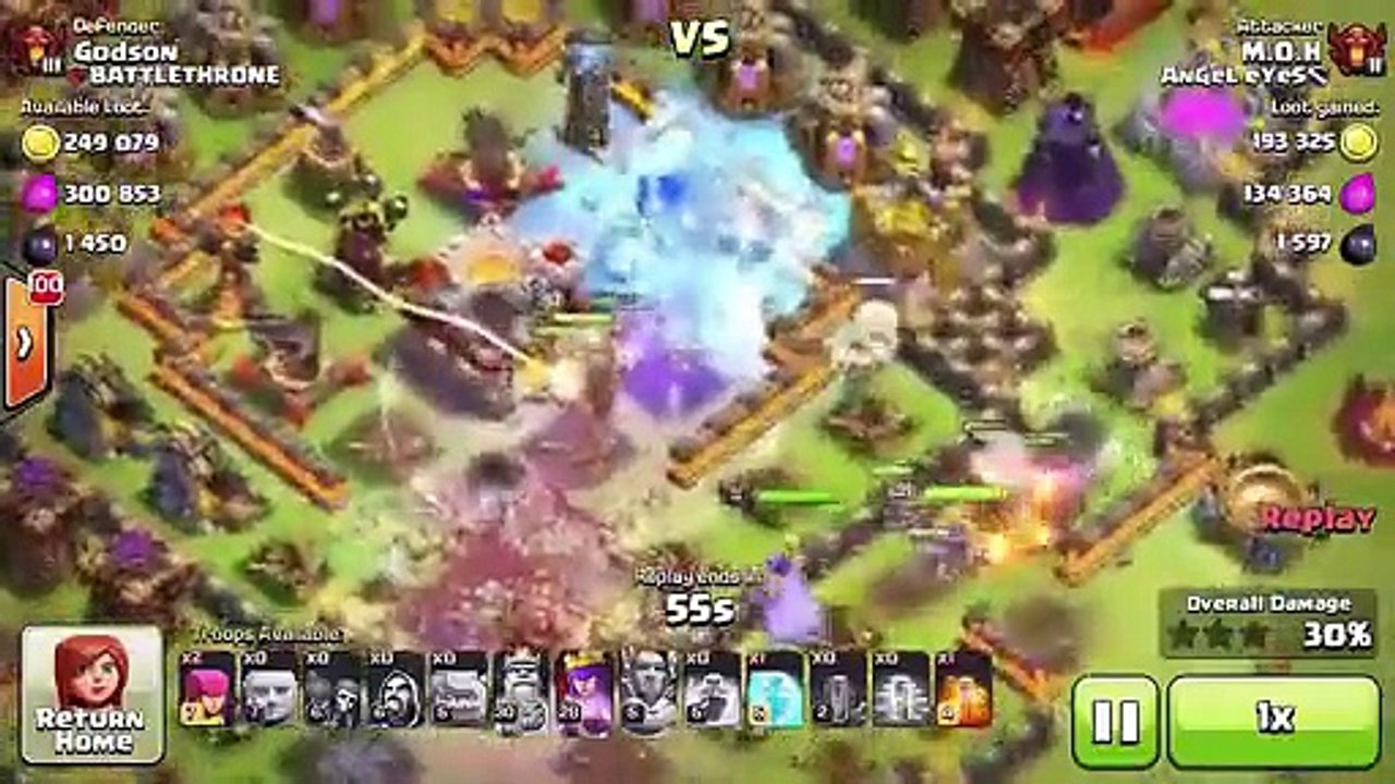 clash of clans GOLEM TROLL BASE!!!!