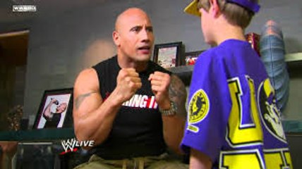 Raw- The Rock introduces himself to The Miz & a 'young' Cena