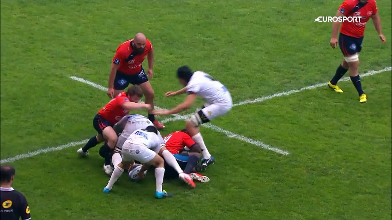 SITE OFFICIEL STADE MONTOIS RUGBY - ESSAI 2 S. TOKULA - DEMI FINALE AURILLAC vs STADE MONTOIS