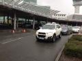 Manifestation des taxis à l'aéroport de Bordeaux Mérignac