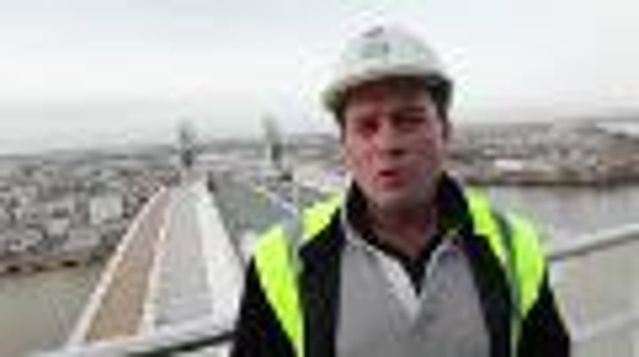 Tests de charge et de résistance du moteur du Pont Chaban-Delmas à Bordeaux