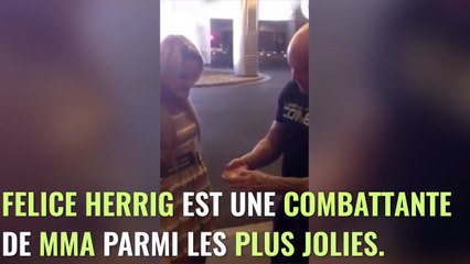 Cette championne de MMA montre ses fesses pendant un tour de