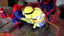Minion kidnapped Spiderbaby! Mininons vs Spiderman w- Super Hulk - Minion Fun Superhero in Real Life