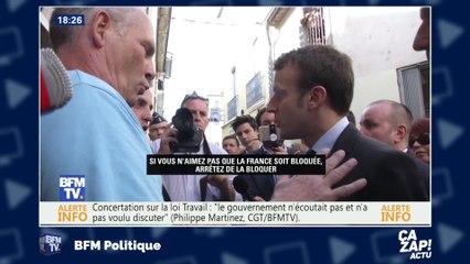 Le costume et le T-shirt : Emmanuel Macron sujet à des blagues sur Twitter