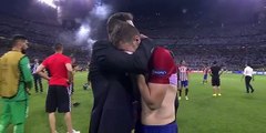 Zidane and Cristiano Ronaldo celebrate after Winning Champions League 2016 VS Atlético Madrid