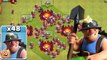 Clash Of Clans - NEW MINER TROOP - 48 MAXED LEVEL MINER IN ATTACK | COCs