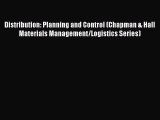 EBOOKONLINEDistribution: Planning and Control (Chapman & Hall Materials Management/Logistics