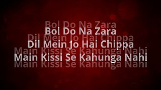 Bol Do Na Zara (Azhar) - Full Song Lyrical video