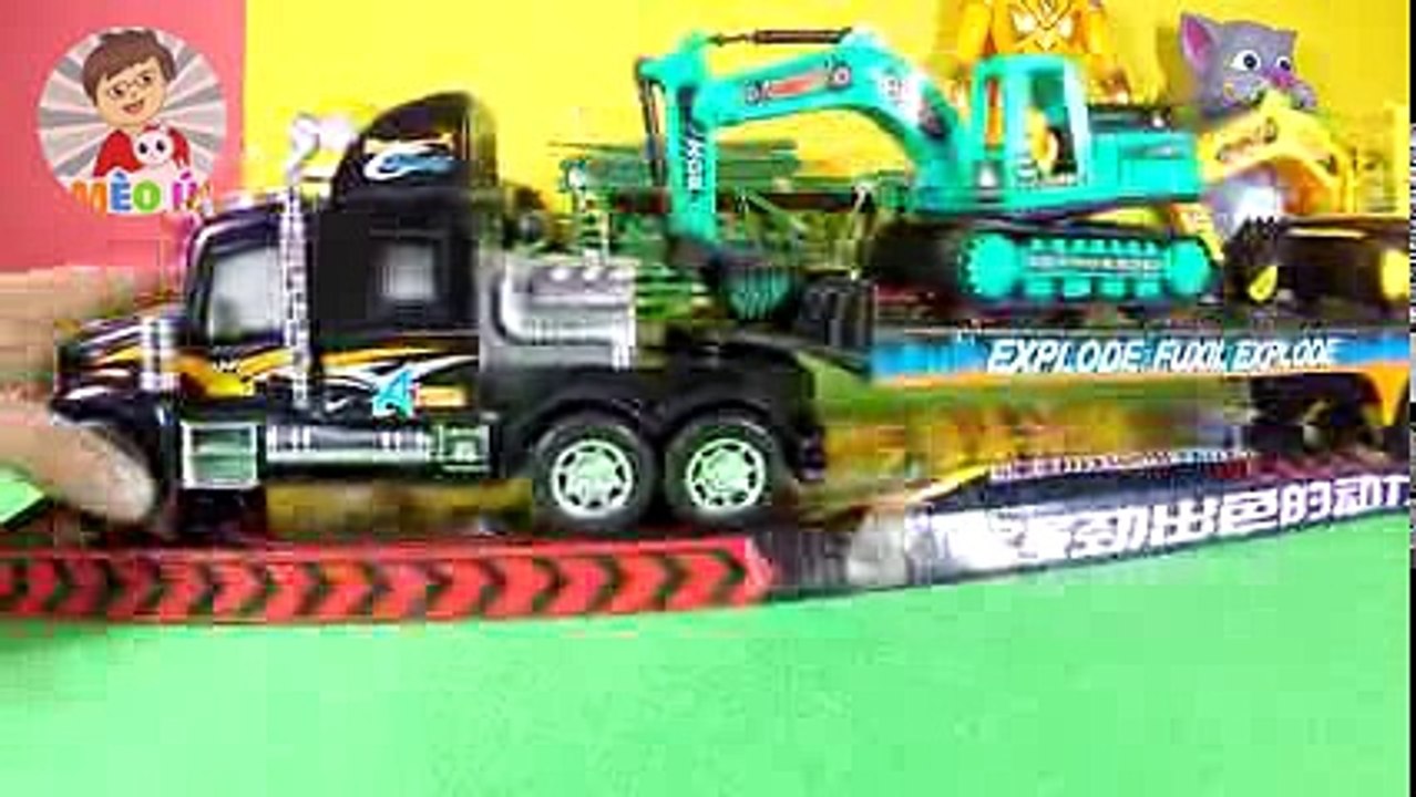 Đồ Chơi Trẻ Em★Máy xúc cần cẩu★Mèo Ú★Khám phá đồ chơi cần cẩu cho trẻ em