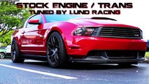 Twin Turbo Coyote Mustang drag races modified R35 GTR on the street!