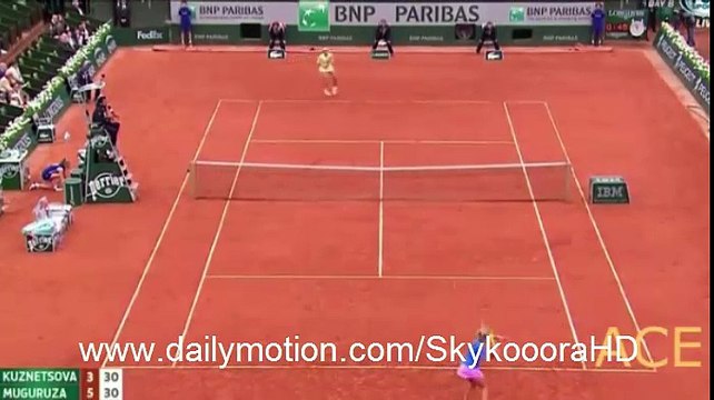 Svetlana Kuznetsova 0-2 Garbine Muguruza - Full Highlights HD (29.5.2016) - Roland Garros 2016