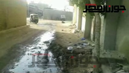 شكوى أهالى منطقة العجيزى بطنطا: عايشين في «بركة» الصرف الصحي