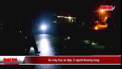 Xe máy húc xe đạp, 2 người thương vong