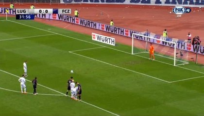 Lugano's penalty missed vs FC Zurich in Switzerland Cup .