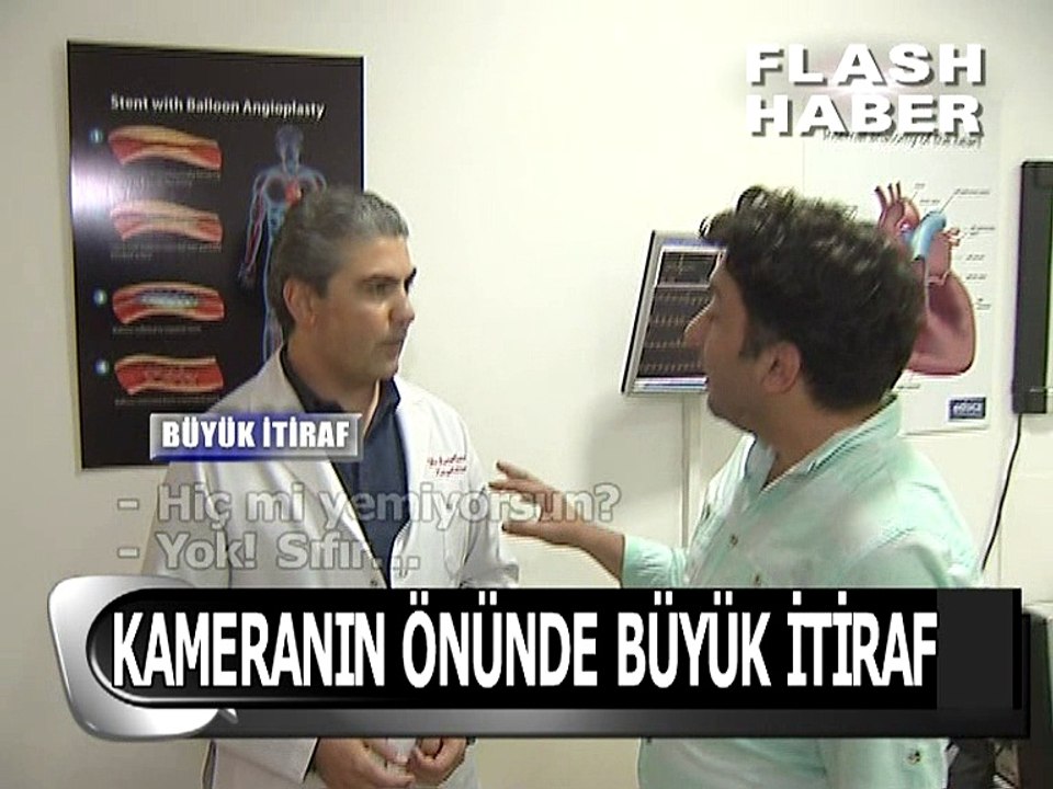 Muhabirin itirafı kamerada...