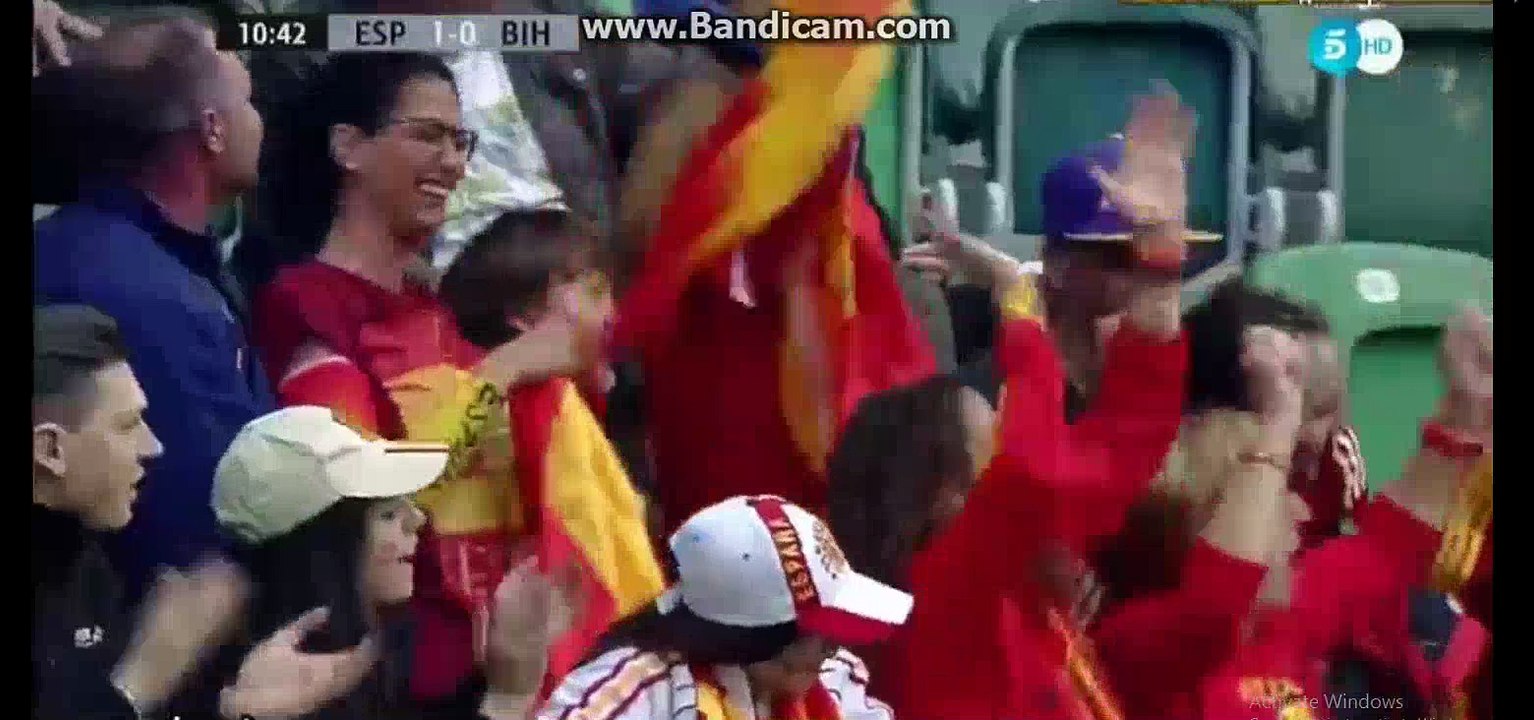 Cesc Fabregas Goal Spain 3-0 Bosnia Herzegovina 29-05-2016