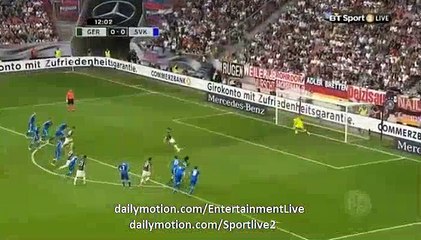Mario Gómez Goaaal Germany 1-0 Slovakia Friendly Match