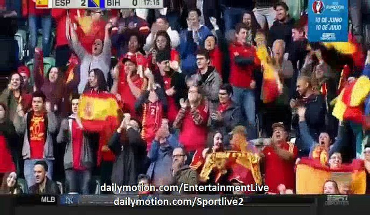 Edin Dzeko Goal Spain 2-1 Bosnia-Herzegovina