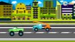 Cars Cartoons. Monster Truck & Racing Car vs Police Car. Heavy Vehicles - Road Repairs. Episode 12