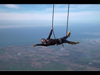 New Zealand Woman Has Attempted a Static Trapeze World Record - Funny Whatsapp Video | WhatsApp Video Funny | Funny Fails | Viral Video