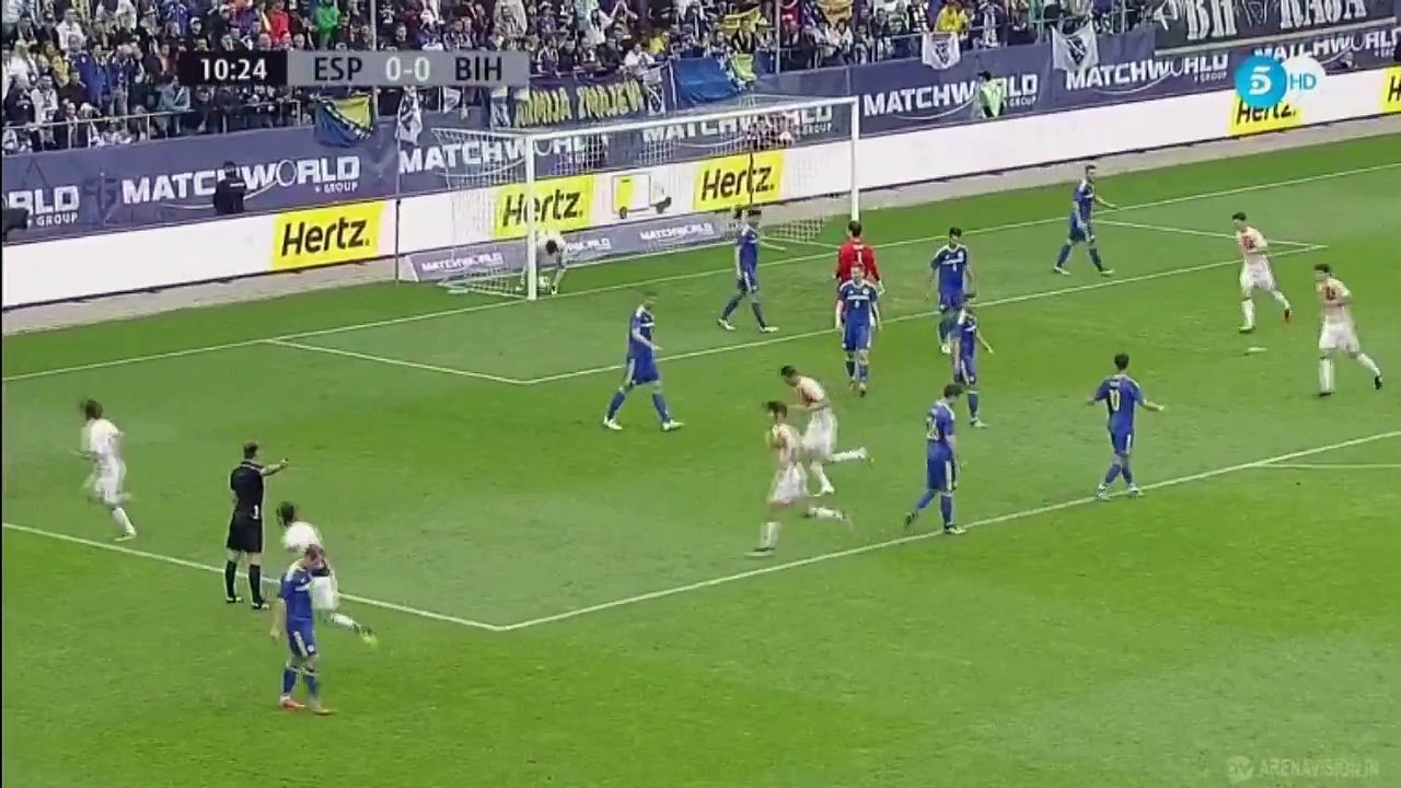 Nolito amazing  Goal - Spain vs Bosnia y Herzegovina 1-0 Friendly Match 29-05-2016  HD