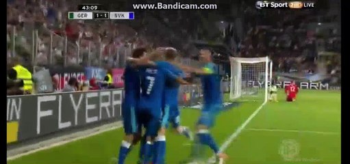 1-2 Michal Ďuriš Goal HD - Germany 1-2 Slovakia Friendly Match