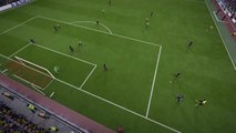 FIFA 15 harika müthiş enfes gol (arka çekimden süper görünüyor)