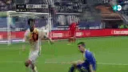 Emir Spahić ( Red Card ) - Spain vs Bosnia y Herzegovina 29-05-2016 HD