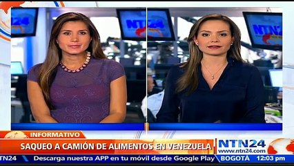 Detienen y saquean un camión gubernamental cargado con bolsas de comida en Bolívar