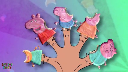 PEPPA PIG CAKE POP FINGER FAMILY SONG DADDY FINGER LOLLIPOP CANDY SONG WITH LYRICS video snippet