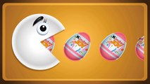 Learn Colors for Children with Packman Kinder Joy, Teach Colours, Kids Learning Videos