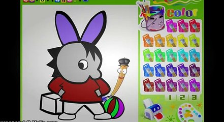 Trotro Lili and Nana play the games explorer in the forest wild Ogres