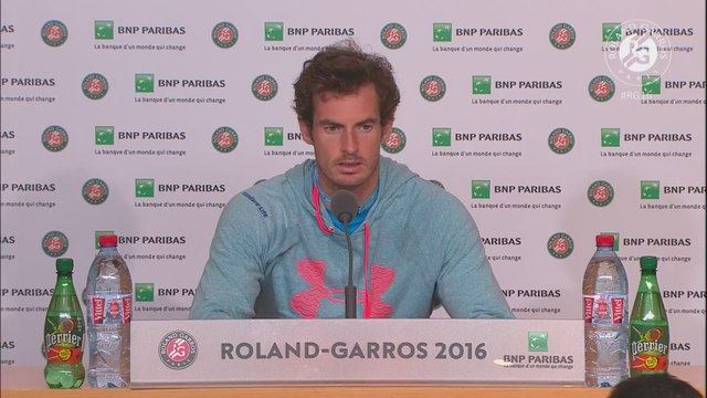 Roland-Garros 2016 - Conférence de presse Andy Murray - 1/8e