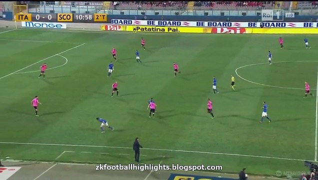 All Goals - Italy 1-0 Scotland - 29-05-2016