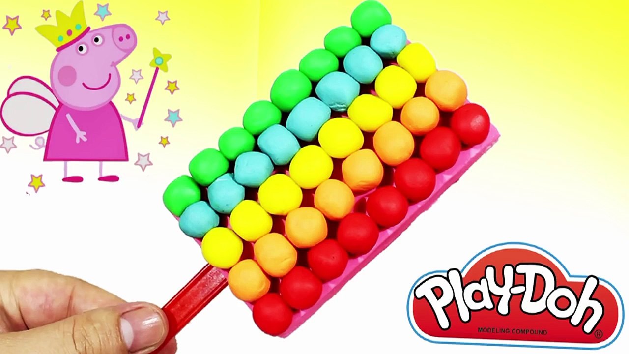 플레이도우 만들기 Play Doh - The Idea Create Colorful Dot Ice-Cream With Peppa Pig